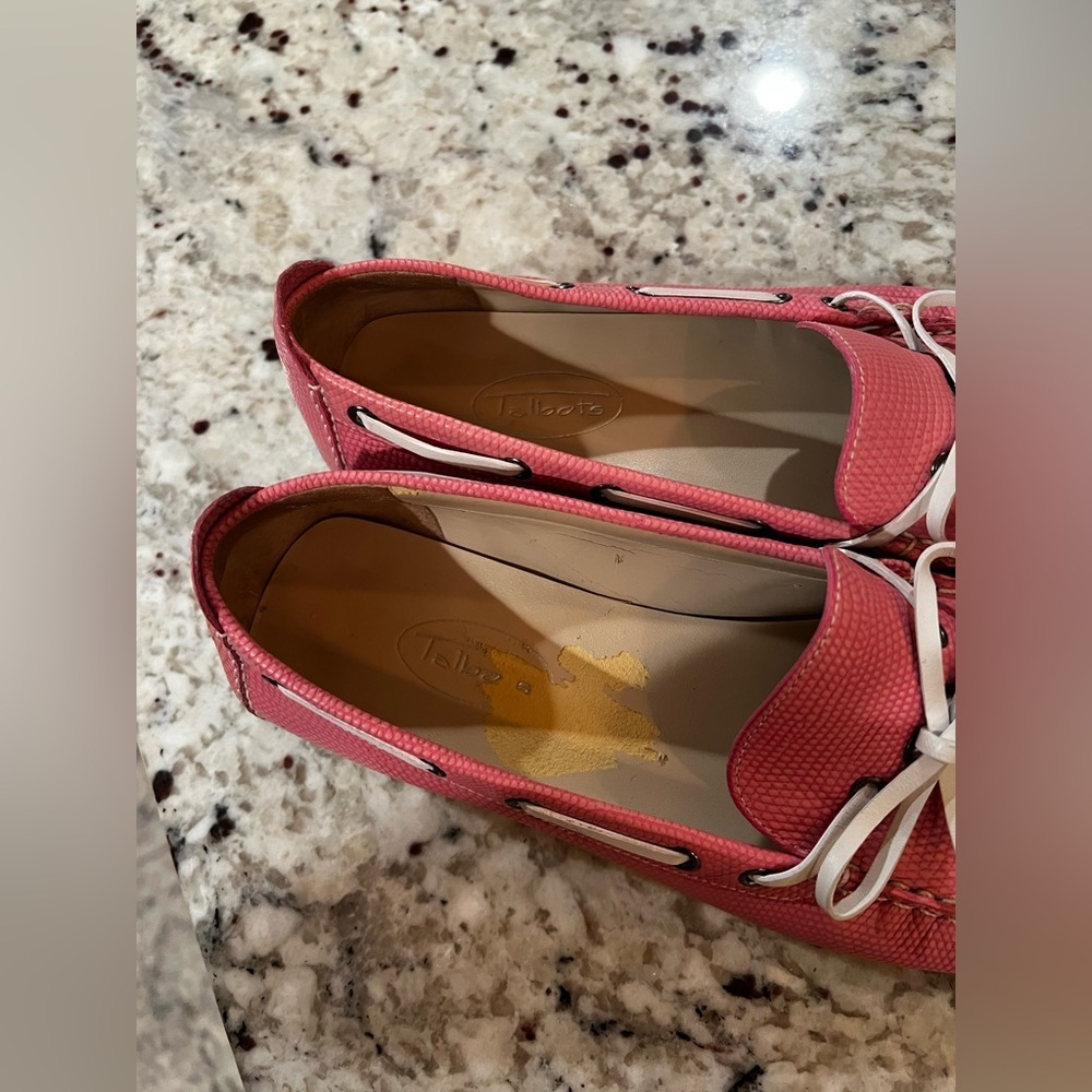 Talbots Women’s Pink Pastel‎ Loafers Moccasins Bow Tie Size 7.5 - Picture 6 of 8